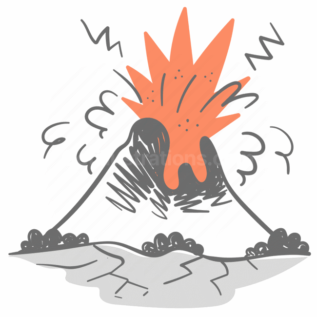 volcano, eruption, nature, power, energy, explosion